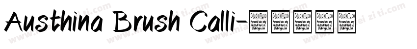 Austhina Brush Calli字体转换